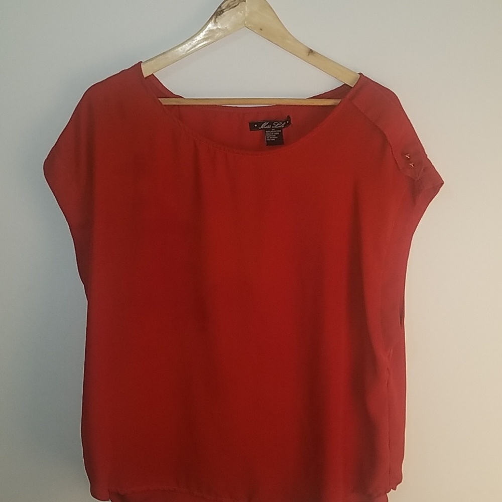Orange blouse